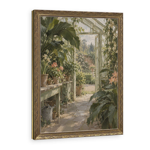 Inside the Glasshouse Wall Art in a Gold Ornate Frame