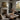 Bench Beneath the Oak Wall Art in a Natural Floating Frame on a fireplace mantel