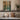 Bend in the Canal Wall Art in a White Floating Frame on a kitchen shelf