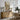 Lane to the River Landing Wall Art in a Natural Floating Frame above an oak sideboard in a dining room