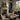 Leaves on Still Water Wall Art in a Natural Floating Frame on a fireplace mantel