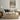 Snow on the Village Lane Wall Art in a Black Floating Frame above a cream sofa in a living room