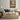 The Chalet Window Wall Art in a Natural Floating Frame above a cream sofa in a living room
