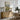 The Headland Wall Art in a Natural Floating Frame above an oak sideboard in a dining room