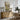 The Low Footbridge Wall Art in a Natural Floating Frame above an oak sideboard in a dining room