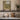 The Open Window Wall Art in a White Floating Frame on a kitchen shelf
