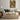 The Quiet Courtyard Wall Art in a Natural Floating Frame above a cream sofa in a living room