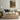 The Rose Gate Wall Art in a Natural Floating Frame above a cream sofa in a living room