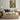 The Rose Walk Wall Art in a Black Floating Frame above a cream sofa in a living room