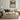 The Spruce Clearing Wall Art in a Gold Ornate Frame above a cream sofa in a living room
