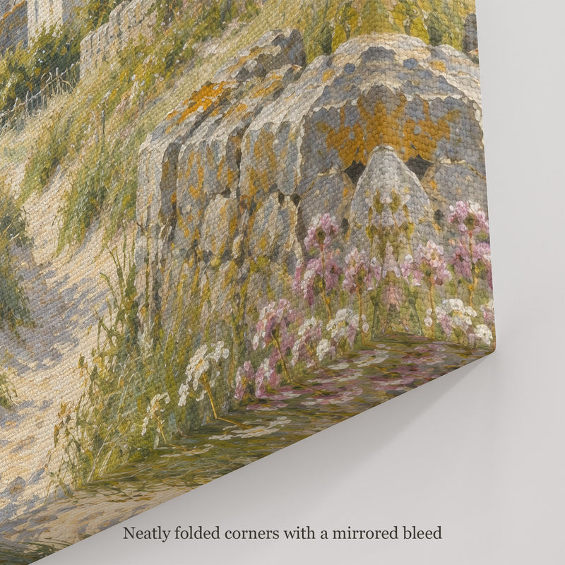 Through the Dunes Wall Art, canvas corner with neatly folded corners and a mirrored bleed